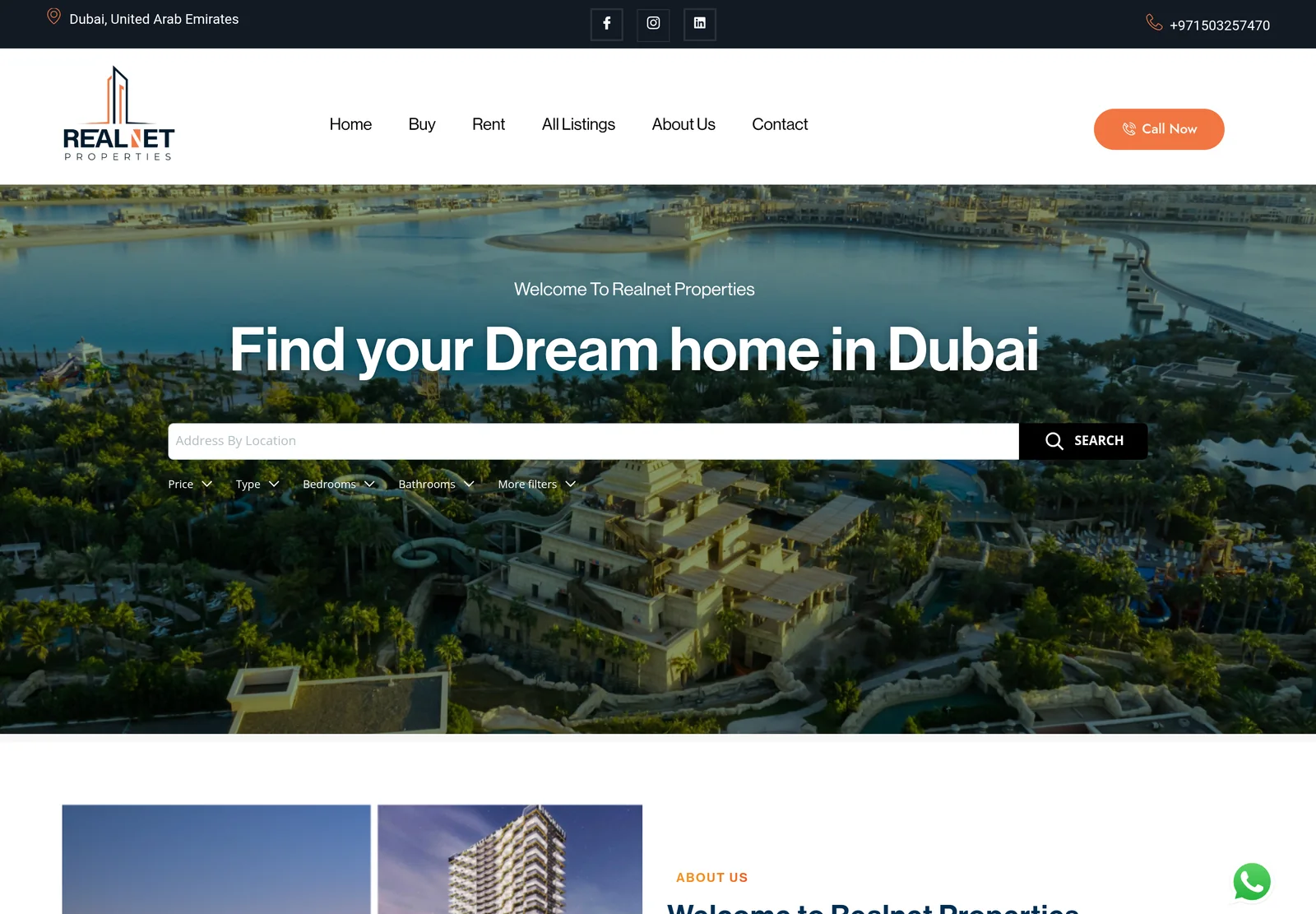 Realnet.ae website